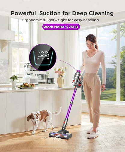 Cordless Stick Vacuum Cleaner - 550W Powerful Cordless Vacuum - Image 3