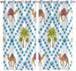2 Panel Kitchen Cafe Curtains, Camels Palm Trees Sunlight Filtering Nature Air by Hokiten
