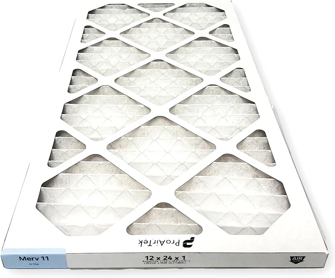 Proairtek AF12241M11SWH Model 12x24x1 Pack of 4 Air Filters, MERV 11; Ideal - Image 3
