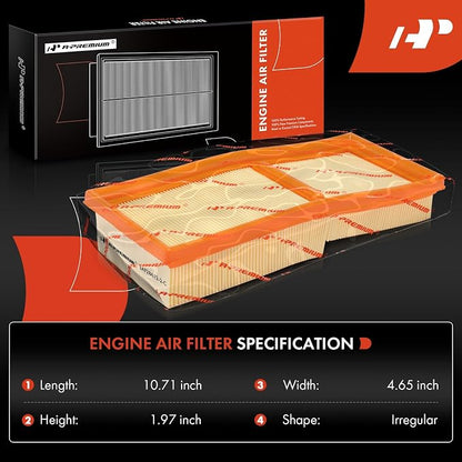 A-Premium 4-PC Engine Air Filter Compatible - Image 2