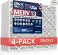 BNX TruFilter 20x24x2 Air Filter MERV 13 by BNX