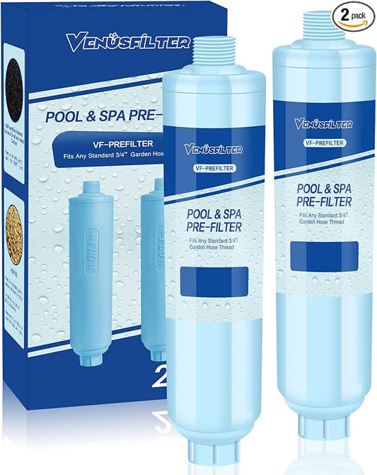 Garden Hose Filter for Filling Hot Tub, Greatly Reduces Sediment, Heavy Metals by VENUSFILTER