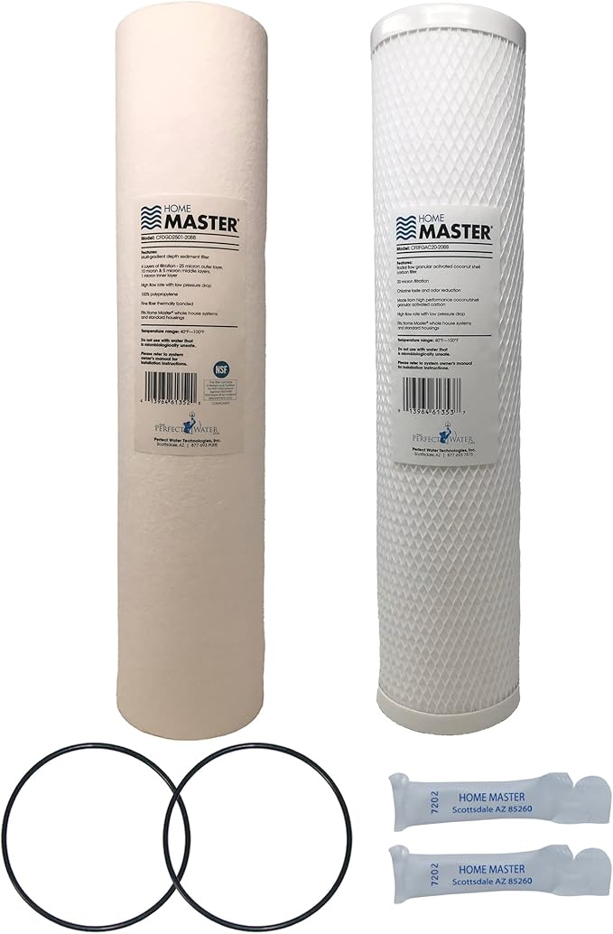 Home Master Whole House 4-Layer Sediment 25 Down to 1 Micron, Radial Flow GAC by HomeMaster