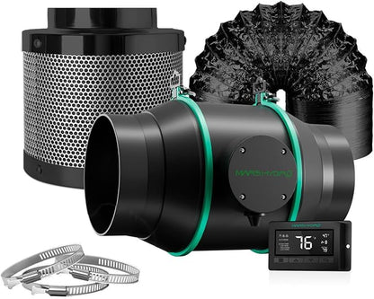 MARS HYDRO 6 Inch Inline Fan and Filter Kit, Duct Fan by MARSHYDRO