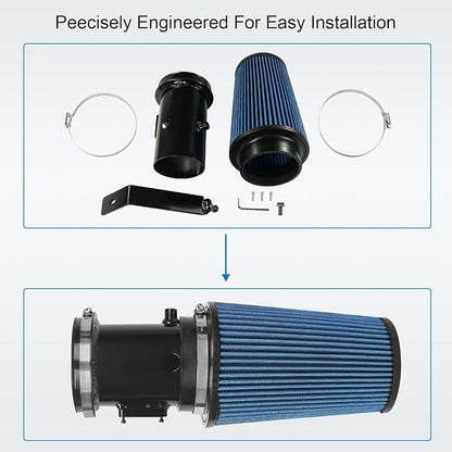 Cold Air Intake Kit 6.4 Diesel Filter System Air Intake Pipe - Image 4