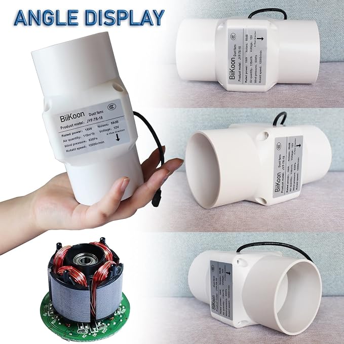 3 Inch Inline Fan 68 Cfm Exhaust Duct Fan - Image 3