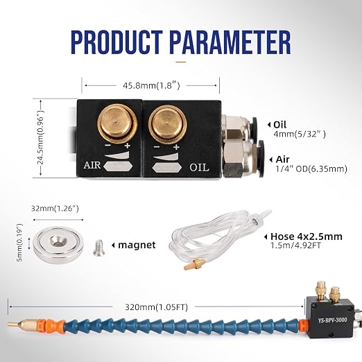 Coolant Mister for Milling Machine, Mist Coolant System - Image 2
