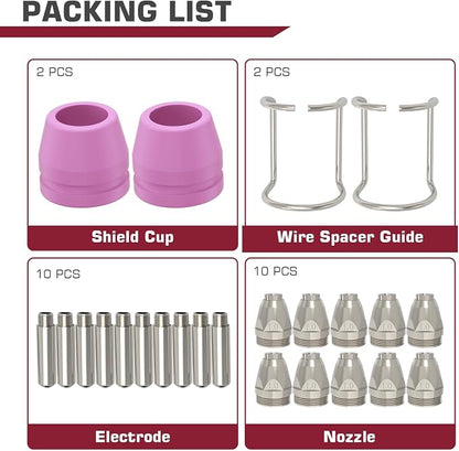ARCCAPTAIN AG-60 Plasma Cutter Torch Consumables, CUT55 PROLUX, CUT 55PILOTARC - Image 6