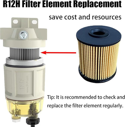 iFJF R12H Fuel Water Separator Filter Element 10 Micron Only Replacement - Image 2