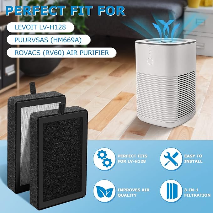 6 Pack LV-H128 Replacement Filter Compatible - Image 6