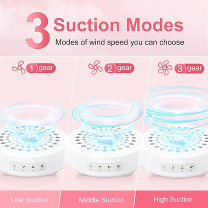Professional Nail Dust Collector, Quiet Nail Vacuum Cleaner Machine - Image 3