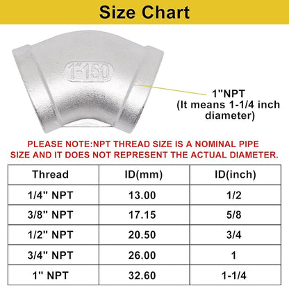 45 Degree Elbow 1PCS, Connector Coupler Apply to Outdoor/Garden/Industrial - Image 2