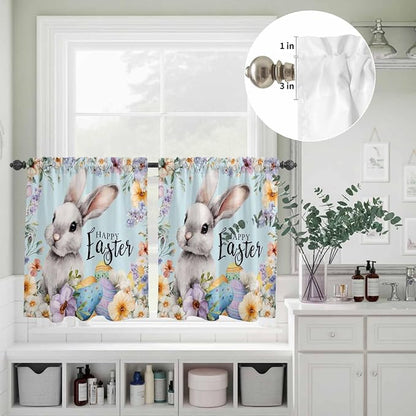 Happy Easter Kitchen Curtains Set 3 Piece - Image 5