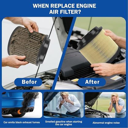 1Pcs Cabin Air Filter & 1Pcs Engine Air Filter Accessories Compatible - Image 6