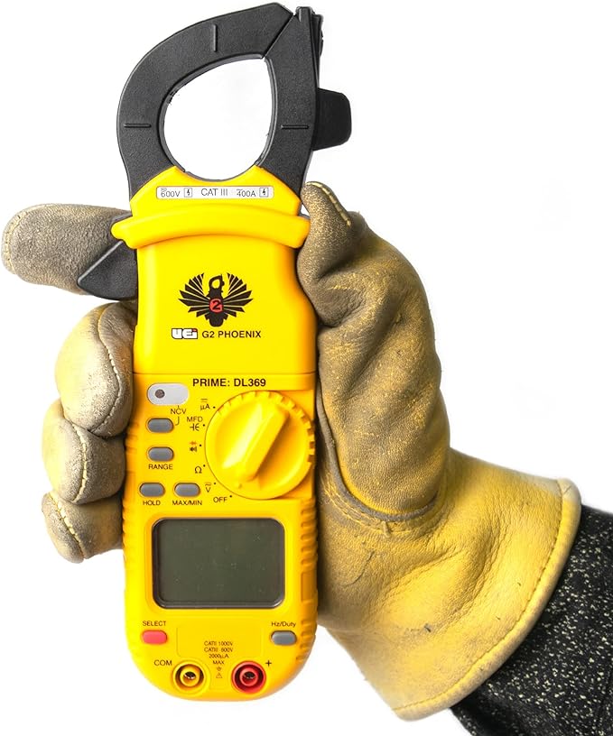 UEi DL369 Digital Clamp Meter HVAC Auto-Ranging 4000 Counts Volt Meter AC Amp - Image 3