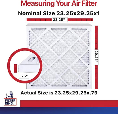 Filter King 23.25x29.25x1 Air Filter | 4-PACK | MERV 11 HVAC Pleated A/C - Image 2