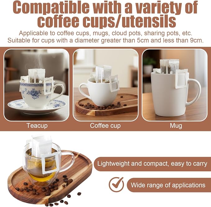 Sibba 100 PCS Portable Coffee Filter Bag - Image 6