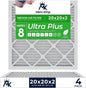 MervKing 20x20x2 Air Filter Actual Size: 19.7" x 19.7" x 1.75" MERV 8 MPR by MervKing
