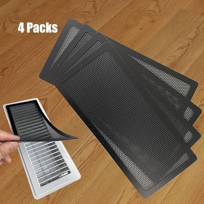 Floor Register Vent Cover- 4"x12" Magnetic Air Vent Screen Mesh Cover by IFRMMY