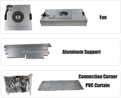 Vertical Laminar Dust Free Room Bench Double Use 70.86x23.62in Flow Hood Air - Image 7