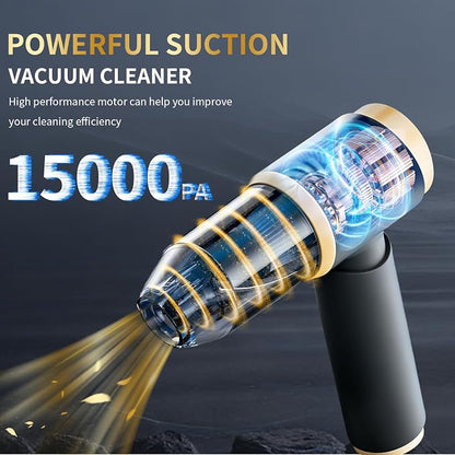 Handheld Car Vacuum Portable Cordless, 4 in 1 Handheld Vacuum Cleaner 15000PA - Image 4