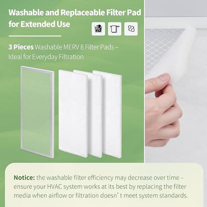 14x30x1 Reusable Air Filter MERV 8 Washable Furnace & AC Filter - Image 4