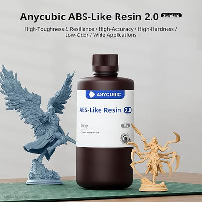 ANYCUBIC 2nd Gen Resin Technology ABS-Like Resin 2.0 Bundle, 3D Printer Resin - Image 2