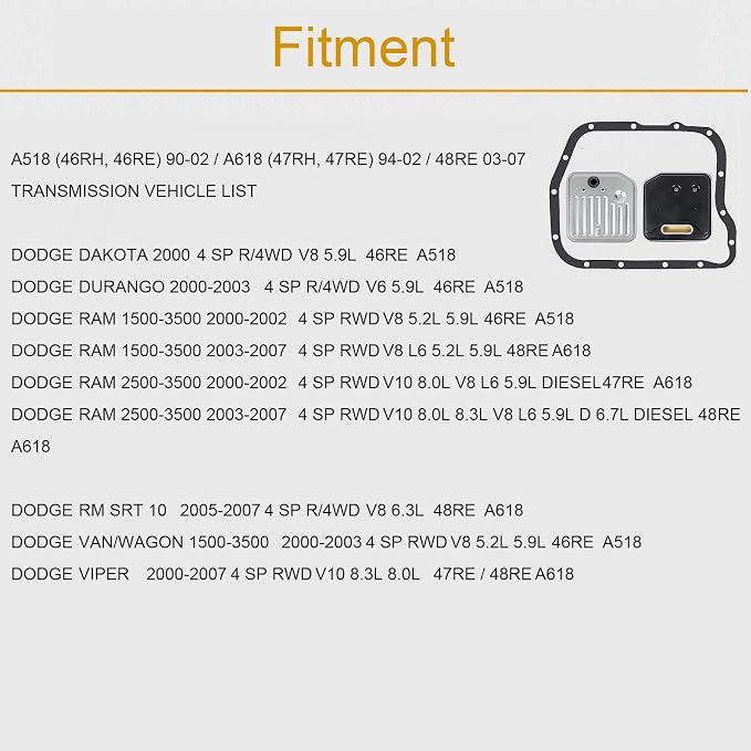 8Pcs For Dodg e 42RE Transmission Solenoid Valve A518 618 46re 47re Governor - Image 2