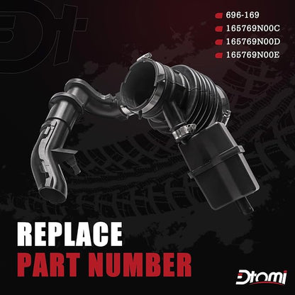Engine Air Intake Hose w/Clamps, Air Cleaner to Engine Compatible - Image 2