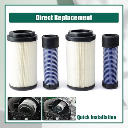 YUXIVCNE 2Pcs LVU34503 LVU34504 Primary & Secondary Air Filter Compatible - Image 6