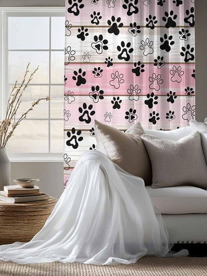 Sheer Curtains 72 Inches Long, Vintage Farmhouse Country Wooden Grain Privacy - Image 4