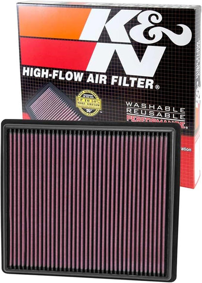 K&N High-Flow Original Lifetime Engine Air Filter: Increase Power: Premium by KNEngineeringInc