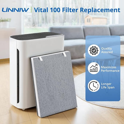 4 Pack Vital 100 Replacement Filter Compatible - Image 2