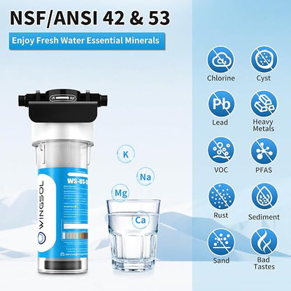 Water Filter for Sink Faucet, NSF/ANSI 42&53 Improve Taste, EZ Change Life - Image 9