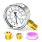 MEANLIN MEASURE 0~100Psi Dry Pressure Gauge Stainless Steel 1/4" NPT 2" FACE by MEANLINMEASURE