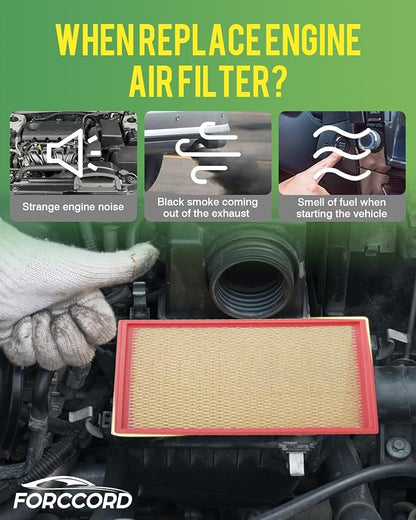 2-Pack Engine Air Filter Fits for Nissan Frontier 2020-2025 2026 Engine Air - Image 6