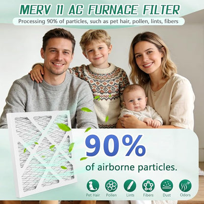 4 Pack Updated 9x9x1Air Filter, pertain Merv 11 HVAC Pleated A/C Furnace Filters - Image 6