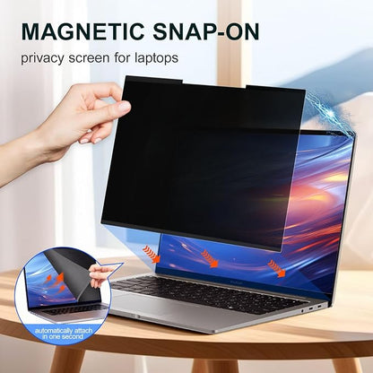 2Pack Magnetic 13.3 Inch Laptop Privacy Screen 16:9 Aspect Ratio, Removable - Image 2