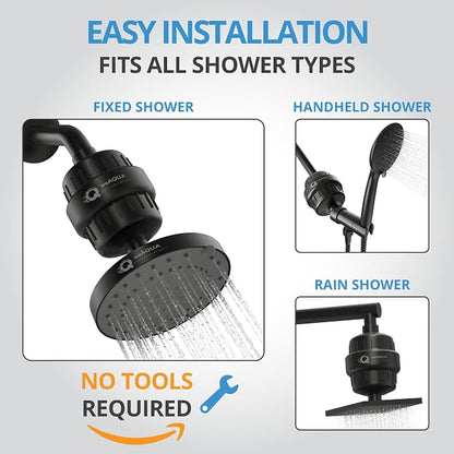 weAQUA Heavy Duty Shower Filter Family 2 PACK – 99% Removal - Image 7
