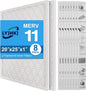 20x25x1 MERV 11 Air Filter, Quality AC/HVAC Furnace Filter，2 Reusable ABS Frame by LYJHKJ