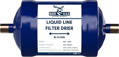 2 Pack Buck Bi-Flow Refrigerant Liquid Line Filter Drier 3/8" ODF Sweat BFK-083S - Image 8