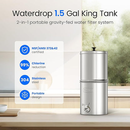 Waterdrop 1.5 Gallon Countertop Water Filtration System, NSF/ANSI 42&372 - Image 4