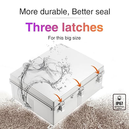 QILIPSU Waterproof Junction Box IP67 Outdoor Plastic Electrical Project - Image 9