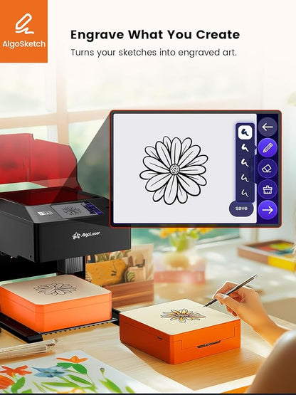 AlgoLaser 10W Portable Laser Engraver Machine: Smart Laser Engraver/Cutter - Image 14