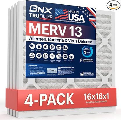 BNX TruFilter 16x16x1 Air Filter MERV 13 by BNX