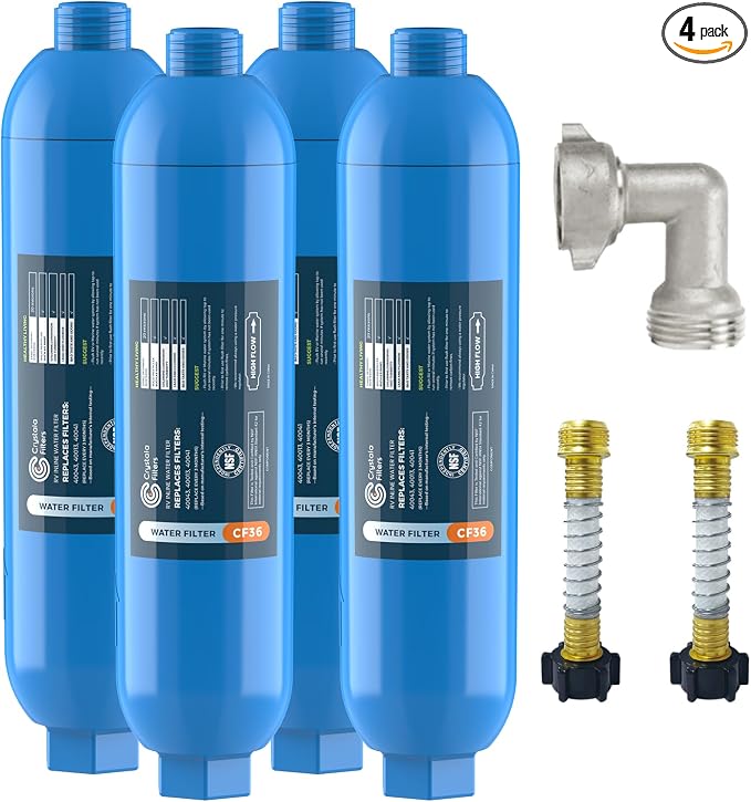 CRYSTALA RV/Camper Water Filter, Inline Water Filter Effectively Reduces Bad by CrystalaFilters