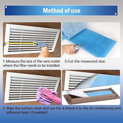 MERV 8 Triple Air Vent Filter, HVAC Vent, Compression Packing - Image 6