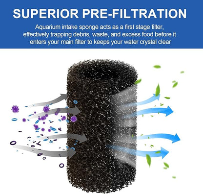 Pre Filter Sponge for Aquarium Shrimp Fry Fish Tank Filter Intake for Marina S10 - Image 3