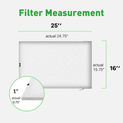 Reair 16x25x1 Extra Replacement Filter without Frame, Washable and Reusable Air - Image 6