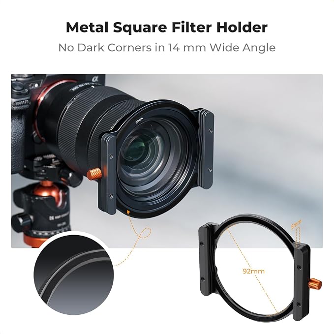 K&F CONCEPT 100mm Square ND1000 Filter +150mm Soft GND8 Filter + Metal Holder + - Image 5